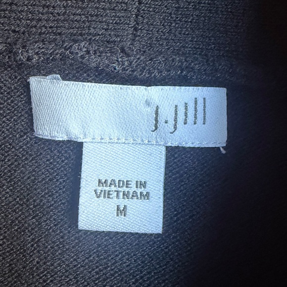 J.Jill Black Cowlneck Tunic Sweater Size M - Picture 4 of 8